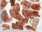 Lot: Natural, Red Quartz Crystal Clusters - Pieces #101522-2